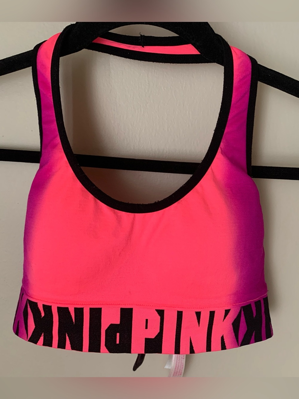 🧘🏻‍♀️PINK V.S Ombré Pink & Purple Lightly Lined Racerback Sports Bra